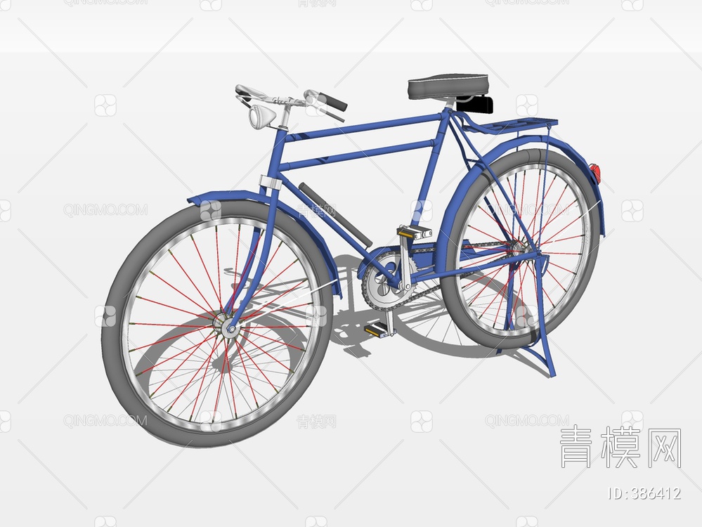 自行车SU模型下载【ID:386412】
