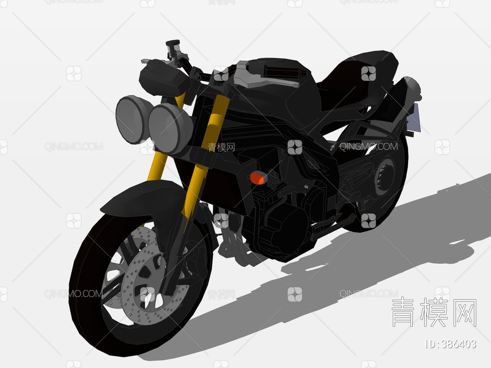 摩托车SU模型下载【ID:386403】