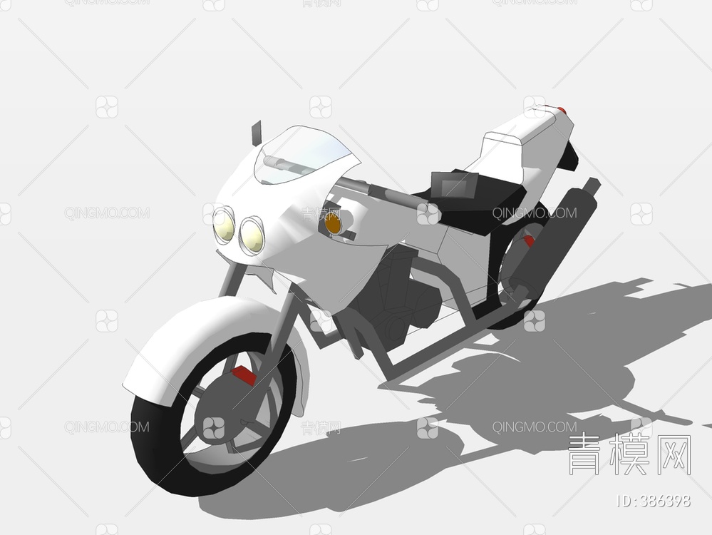 摩托车SU模型下载【ID:386398】