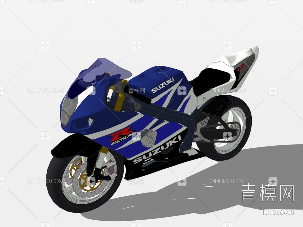 摩托车SU模型下载【ID:386400】