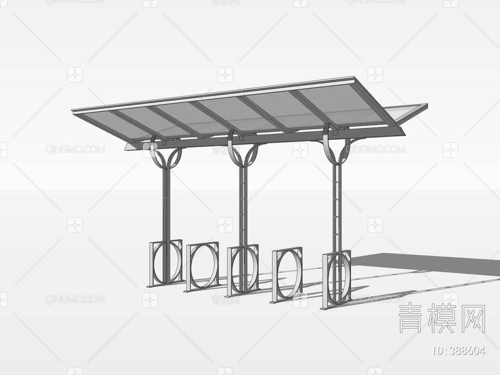 遮阳棚雨棚SU模型下载【ID:388604】