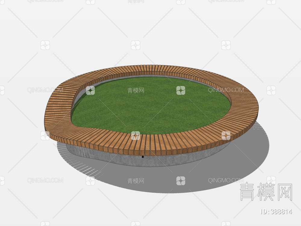 异形树池SU模型下载【ID:388814】