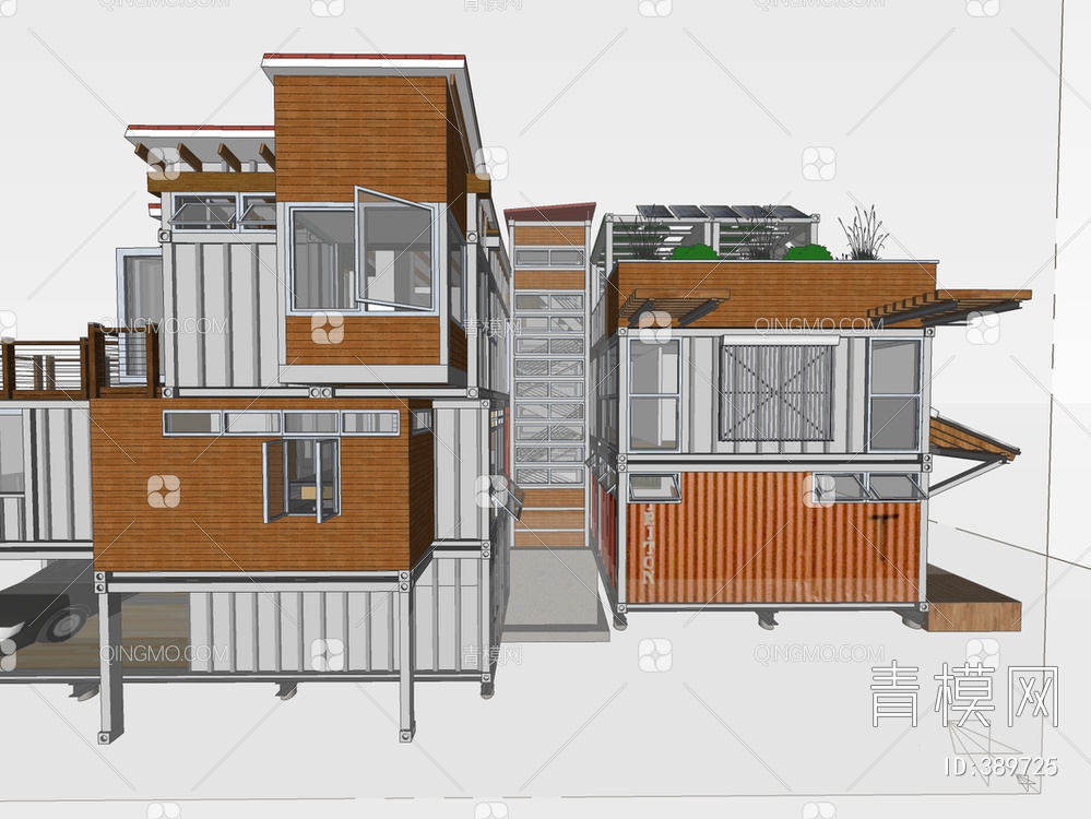 别墅SU模型下载【ID:389725】