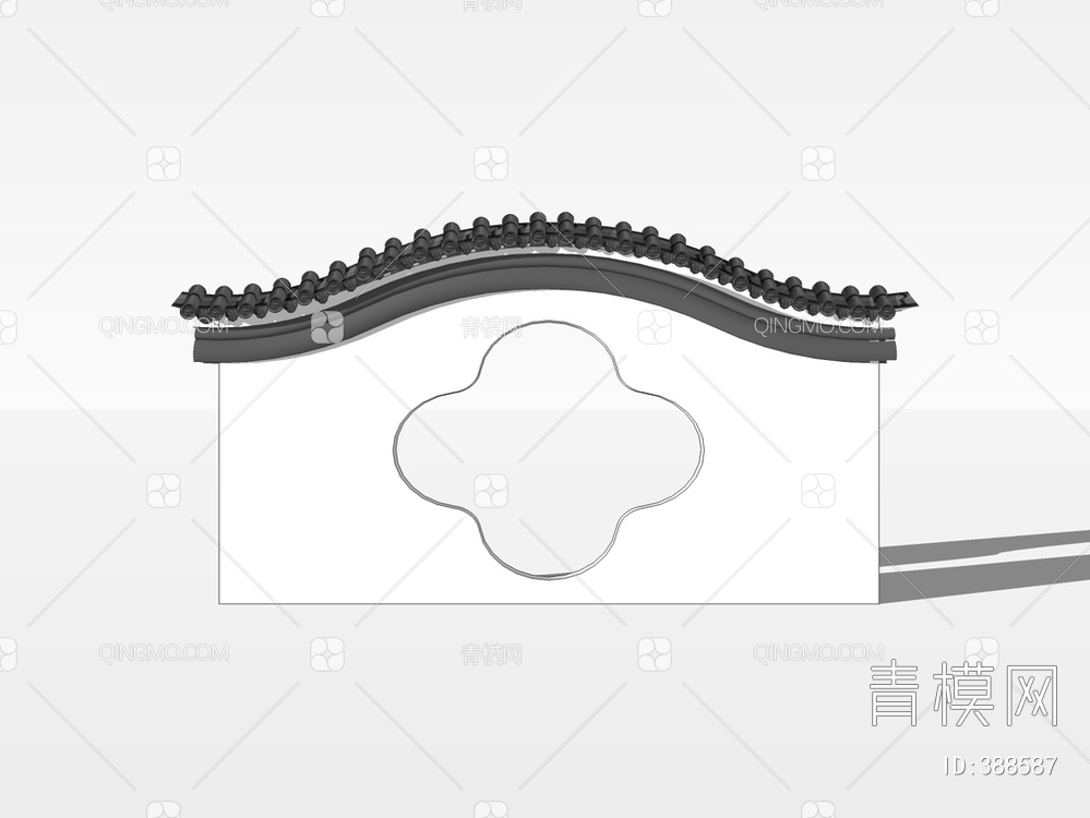 月洞门SU模型下载【ID:388587】