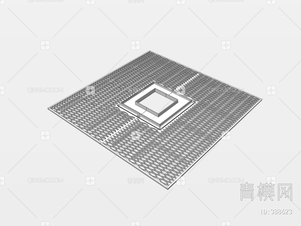 树篦子SU模型下载【ID:388623】