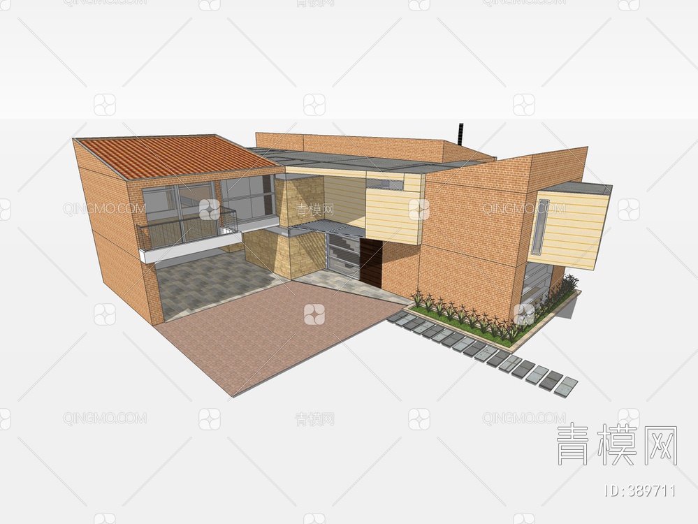 别墅SU模型下载【ID:389711】