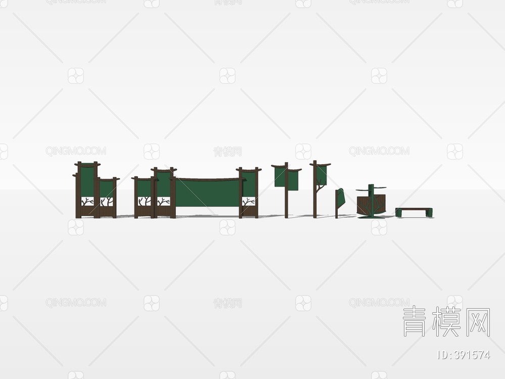 标识牌SU模型下载【ID:391574】