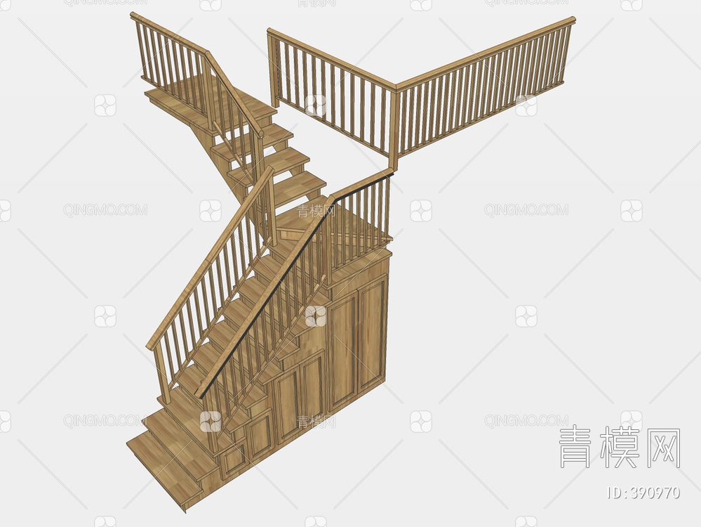 楼梯SU模型下载【ID:390970】
