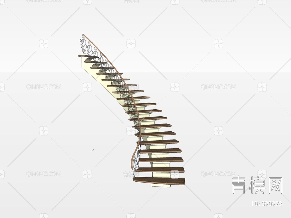 楼梯SU模型下载【ID:390978】