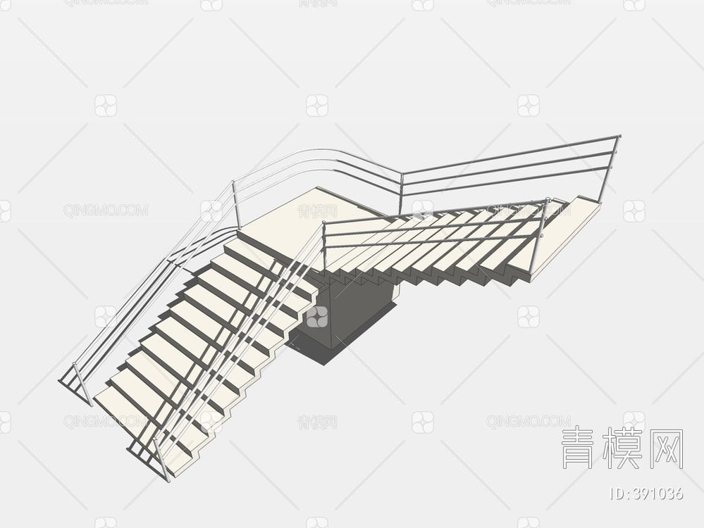 楼梯SU模型下载【ID:391036】