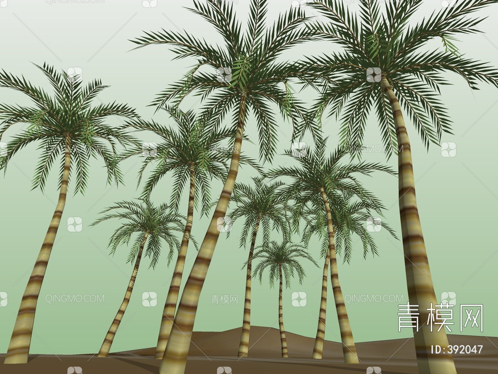 棕榈树SU模型下载【ID:392047】