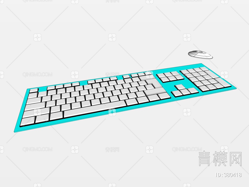 键盘鼠标SU模型下载【ID:380418】