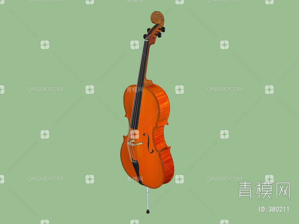 大提琴SU模型下载【ID:380211】