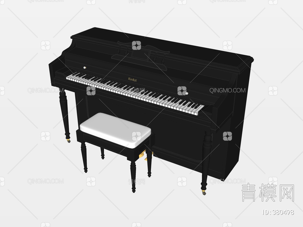 钢琴SU模型下载【ID:380498】