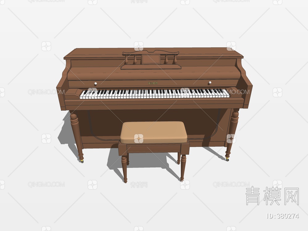 钢琴SU模型下载【ID:380274】