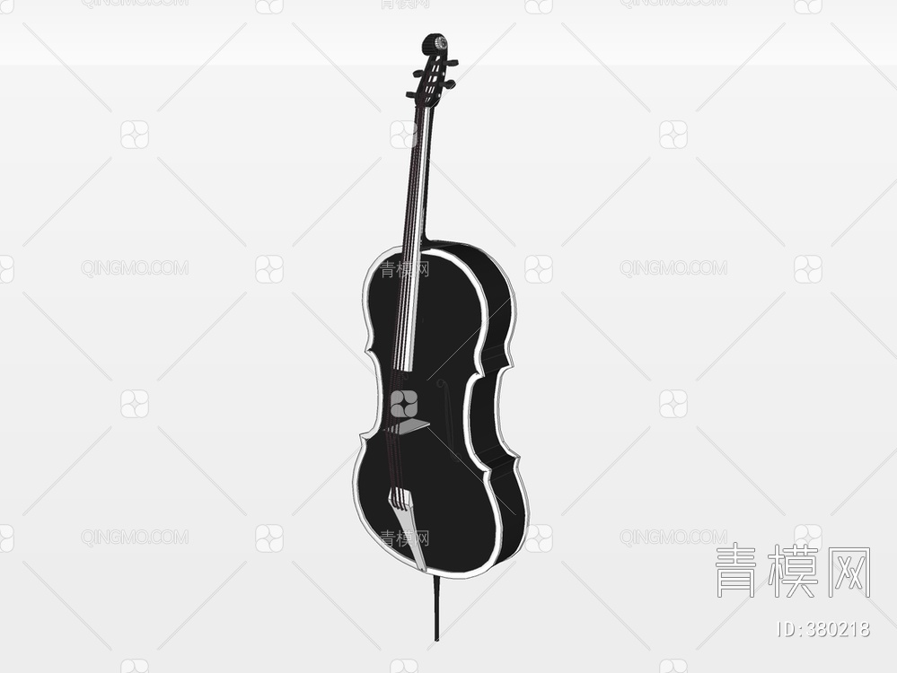 大提琴SU模型下载【ID:380218】