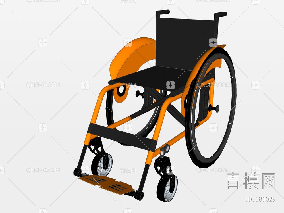 轮椅SU模型下载【ID:380029】