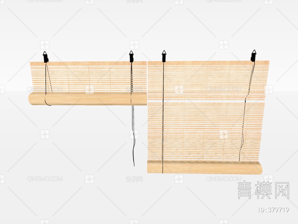竹帘SU模型下载【ID:379719】