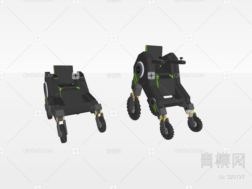轮椅SU模型下载【ID:380197】