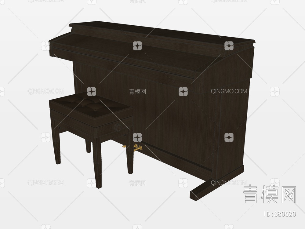 钢琴SU模型下载【ID:380520】