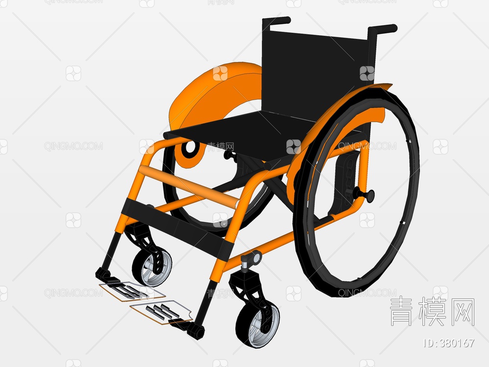 轮椅SU模型下载【ID:380167】