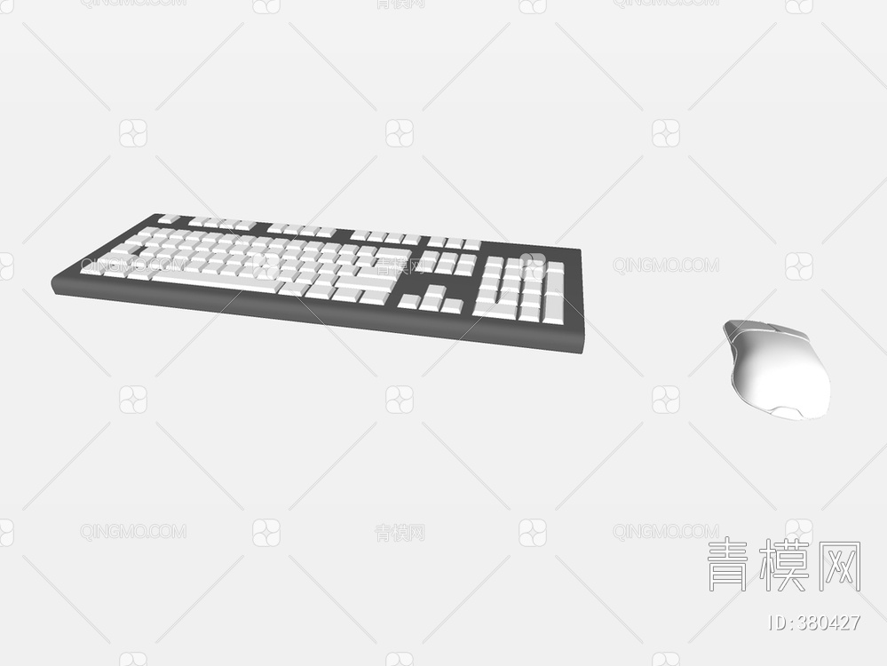键盘鼠标SU模型下载【ID:380427】