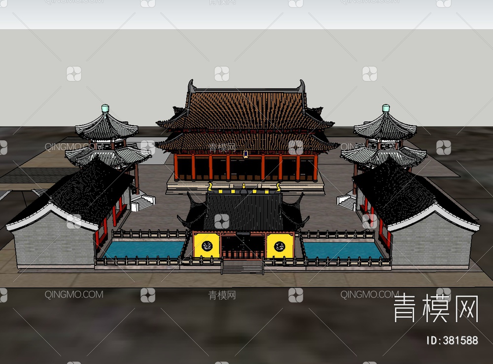 古建SU模型下载【ID:381588】