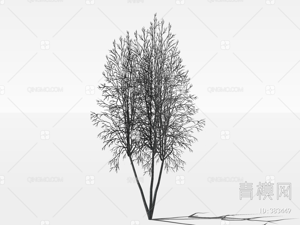 枯树冬季树SU模型下载【ID:383449】