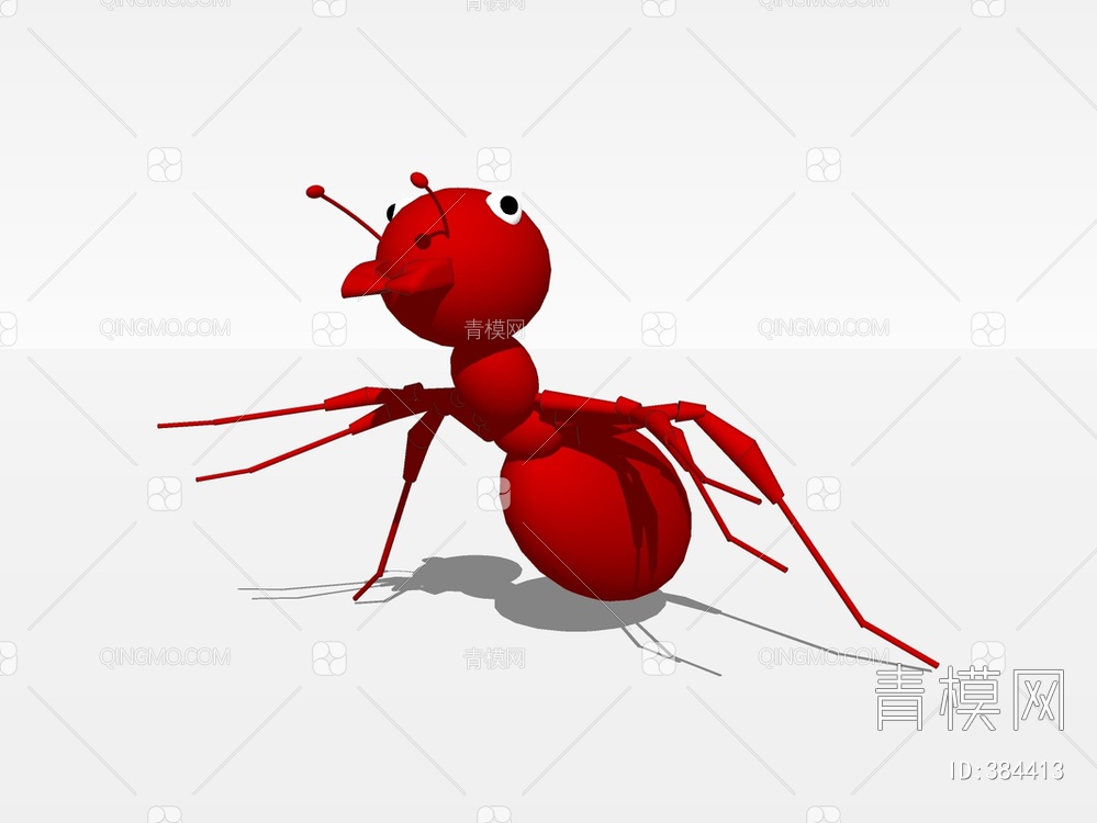 蚂蚁雕塑SU模型下载【ID:384413】