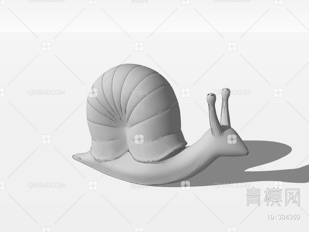 蜗牛雕塑SU模型下载【ID:384360】