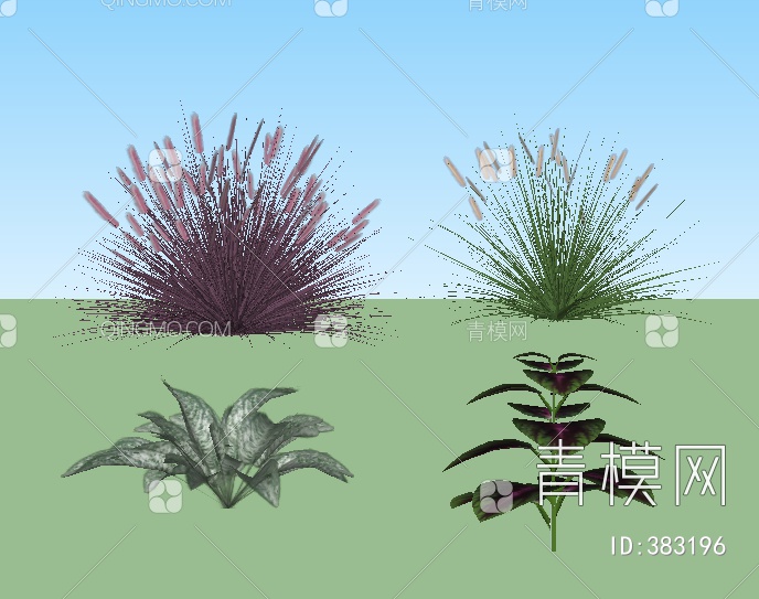 景观植物SU模型下载【ID:383196】