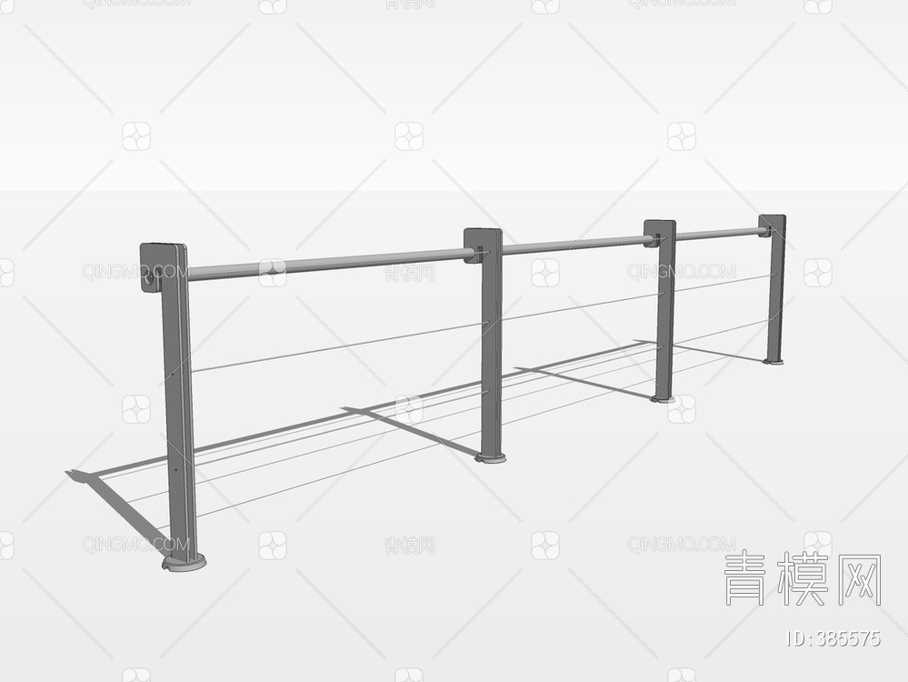 不锈钢栏杆SU模型下载【ID:385575】