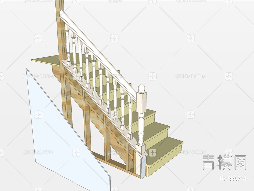 楼梯SU模型下载【ID:385714】