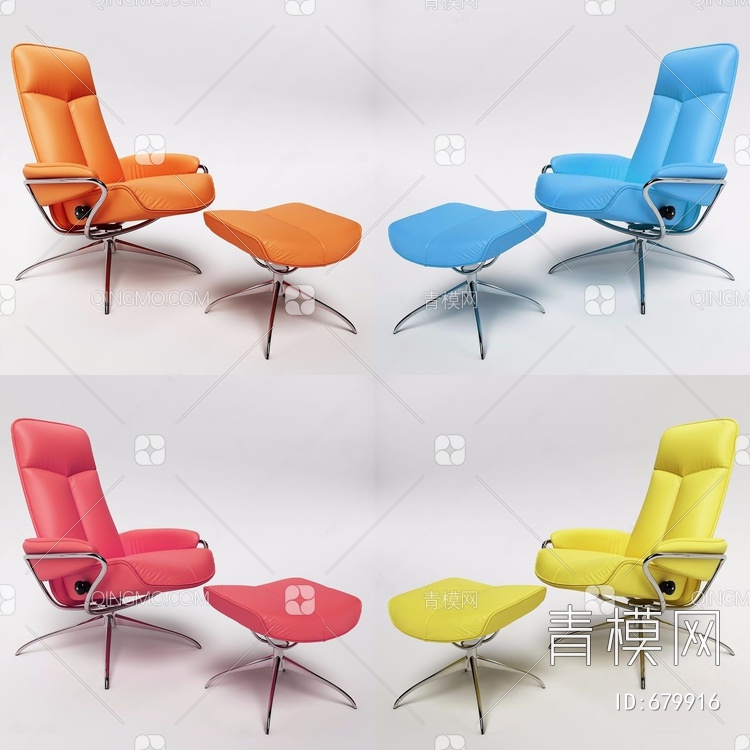 挪威思特莱斯 办公椅3D模型下载【ID:679916】