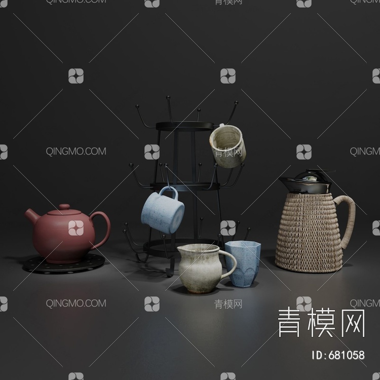 茶具3D模型下载【ID:681058】