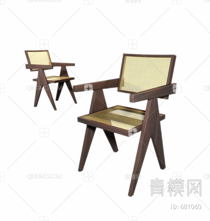 休闲椅组合3D模型下载【ID:681060】