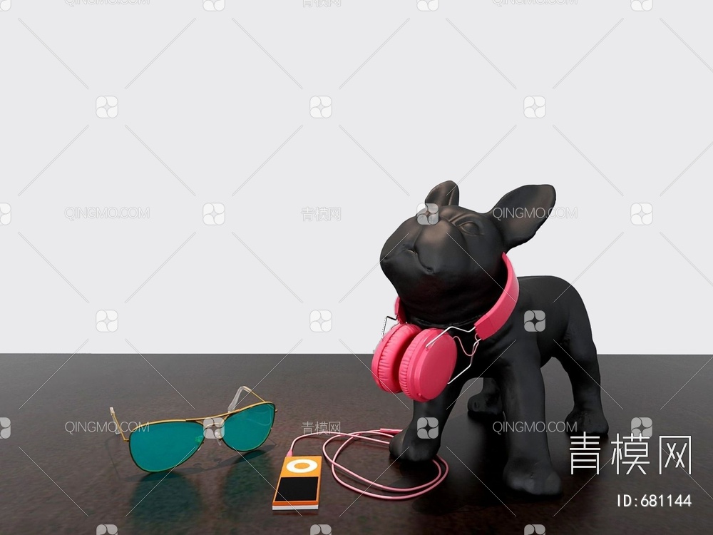 个性小狗摆件3D模型下载【ID:681144】