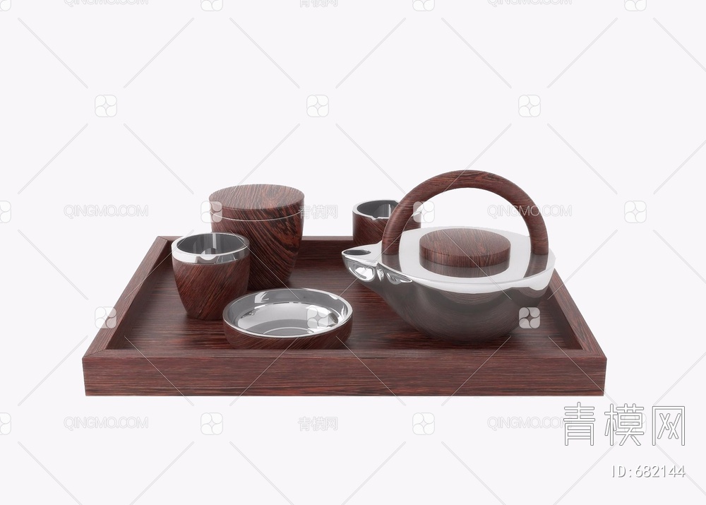 茶具组合3D模型下载【ID:682144】