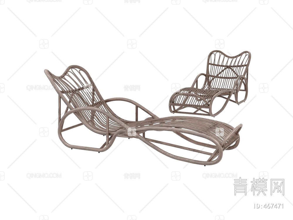 西班牙 Expormim 躺椅3D模型下载【ID:467471】