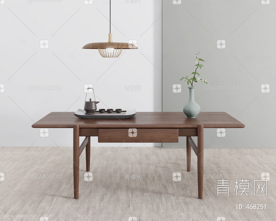 茶桌椅3D模型下载【ID:468251】