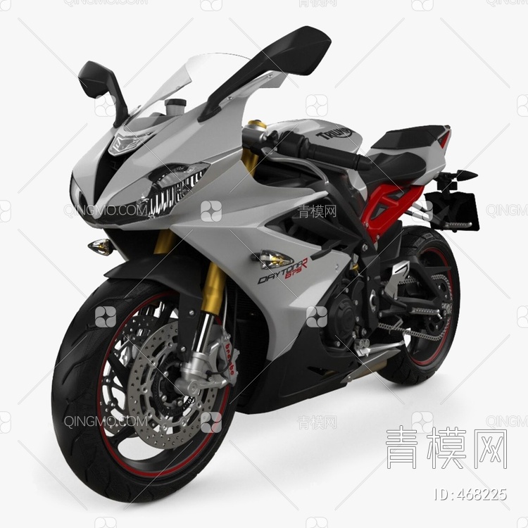 摩托车 凯旋代托纳675R3D模型下载【ID:468225】
