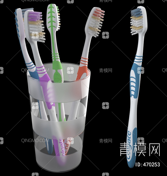 牙刷3D模型下载【ID:470253】