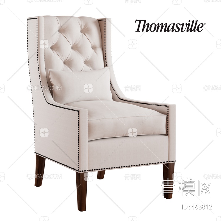 沙发椅3D模型下载【ID:468812】