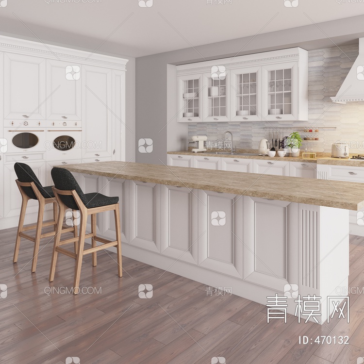 厨柜-国外模型无环境场景3D模型下载【ID:470132】