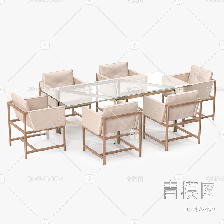 餐桌椅3D模型下载【ID:472492】