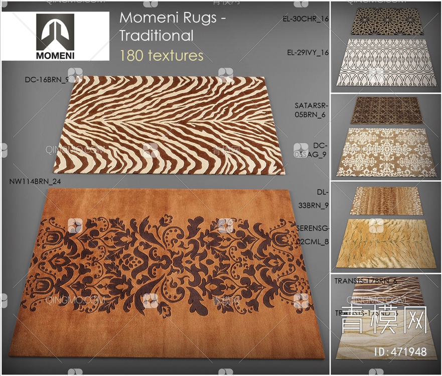 地毯 绒毛地毯  高端地毯 客厅地毯模型3D模型下载【ID:471948】