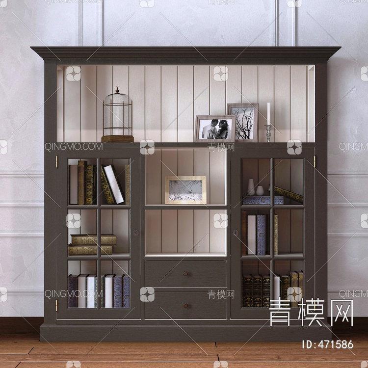 书柜3D模型下载【ID:471586】