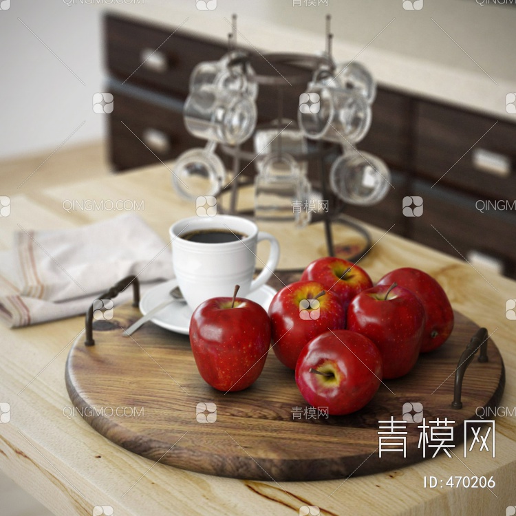 水果 装饰品 摆件 厨房摆件 餐厅摆件3D模型下载【ID:470206】
