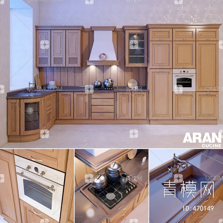 厨柜3D模型下载【ID:470149】