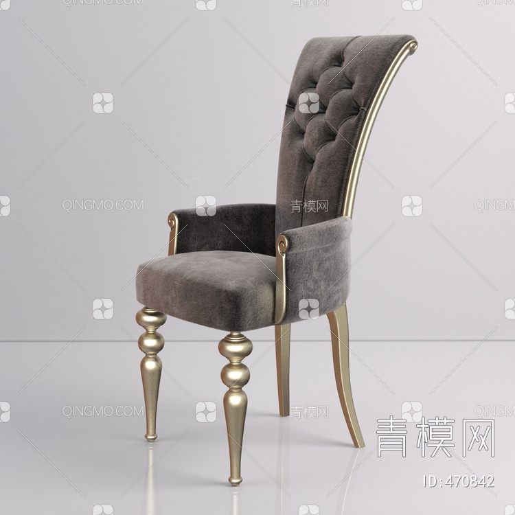 手扶单椅3D模型下载【ID:470842】